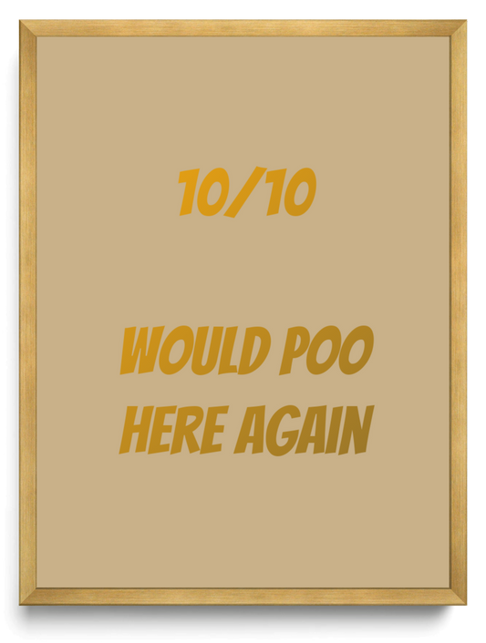 10/10 Would poo here again