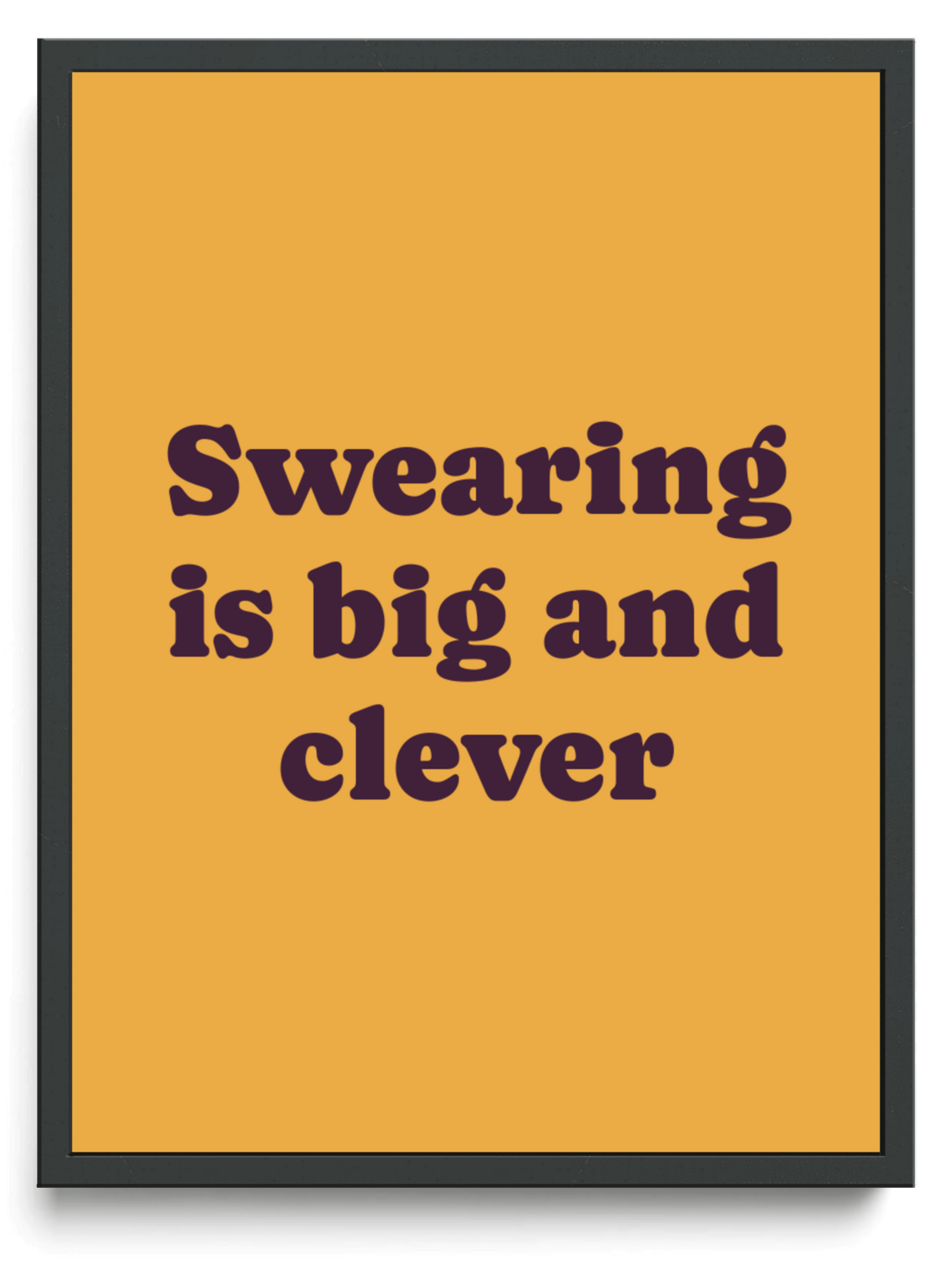 Swearing is big and clever